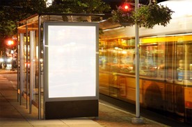 灯箱广告牌样机图片