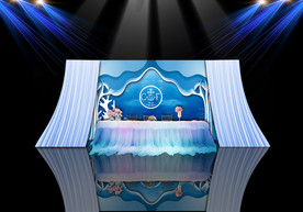 海洋系婚礼签到区