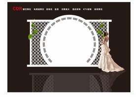 镂空隔断 菱形纹矢量素材 空隔