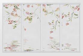 小清新花卉移门