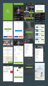 酒店订房手机APP界面