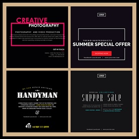 欧美外国英文排版艺术字创意主图