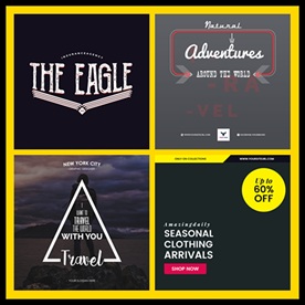 欧美外国英文排版艺术字创意主图