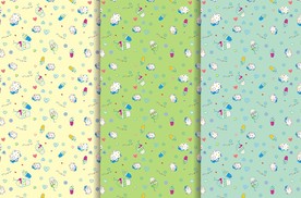 雪糕  矢量 无缝印花