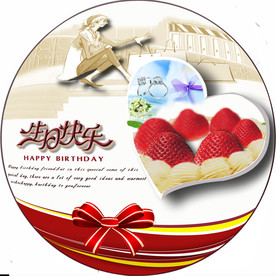 生日快乐 蛋糕盒序列图