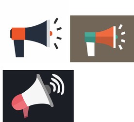 喇叭矢量图叫卖喇叭喊麦图标