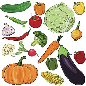 蔬菜瓜果矢量素材