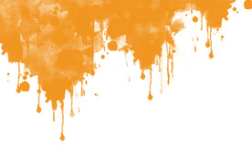 橙色水彩背景