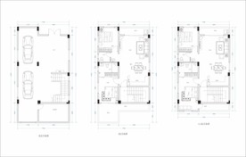 私人屋一至三层平面布置图