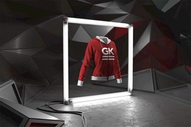 女卫衣立体效果图