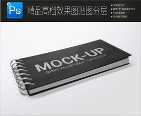 通用高档画册封面展示样机