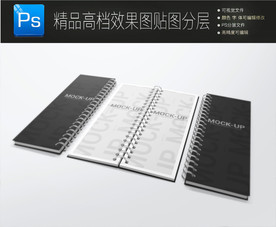 画册智能示样机分层效果图模板图