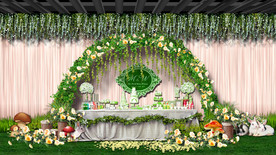 森系婚礼甜品区