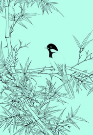 竹子线描 竹子白描 竹子素描