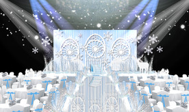 冰雪主题婚礼仪式区