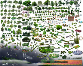 后期PD风景树木合集