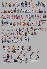 PSD户外儿童人物素材