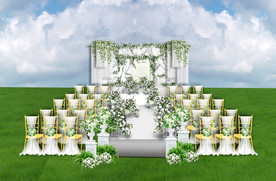 户外森系婚礼仪式区