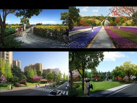 道路景观设计效果图