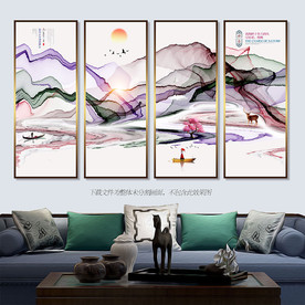 抽象水墨画 新中式