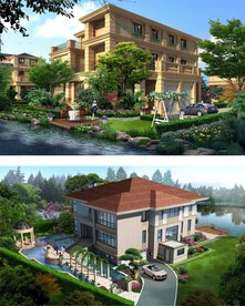 别墅建筑庭院设计