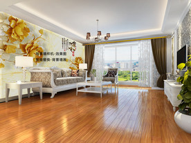 沙发背景墙纸样机