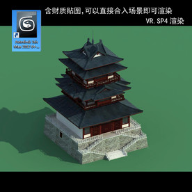 中式建筑 中式多层 中式别墅