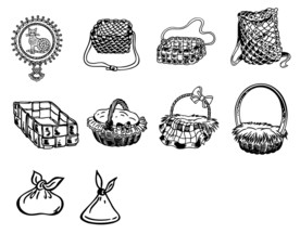 手绘小宝蓝素材