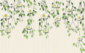 3D花卉简约背景墙装饰画