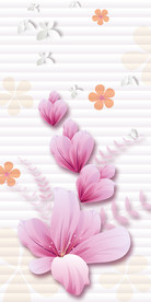 简约时尚花卉玄关装饰画