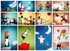 创意3D儿童照PSD模版