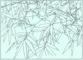 竹子线描 竹子白描 竹子素描