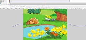 红蝴蝶引导线遮罩飞舞动画15秒