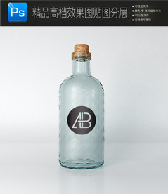 透明洗发液包装样机图片