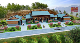 古色古香仿古建筑接待中心