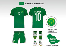绿色足球队服设计