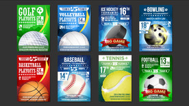 球类体育运动矢量海报设计