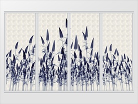 现代简约植物移门