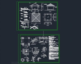 四角亭混凝土建筑结构设计