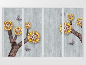 现代简约3D珠宝镶嵌移门