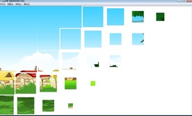 mg动画飞碟说特效格子消失