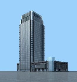 3D写字楼办公楼模型