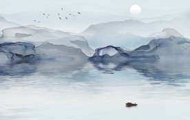 超大型水墨山水意境山水壁纸