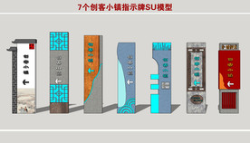 创客小镇指示牌