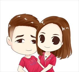 原创卡通Q版情侣