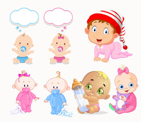 宝宝儿童卡通人物集合素材