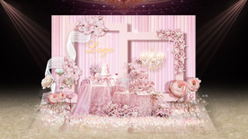 粉色公主甜品区