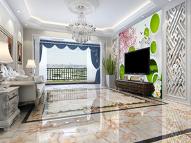 西式家居墙纸样机