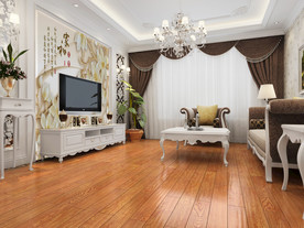 现代家居背景墙纸样机图