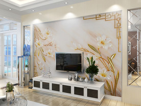 家居背景墙样机图
